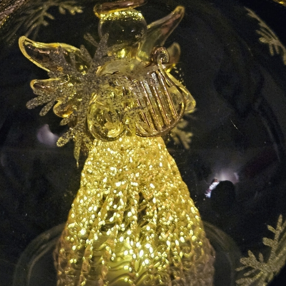 Lenox "Wonder Ball" Angel Christmas Tree Lighted Glass Globe Ornament hanging - Picture 11 of 12
